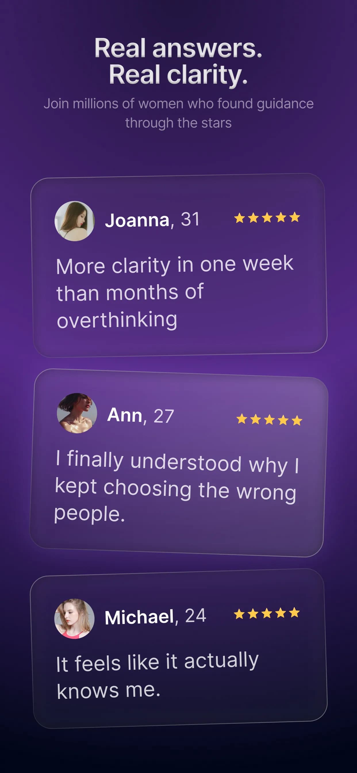 Real answers. Real clarity.